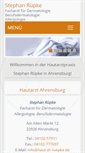 Mobile Screenshot of haut-dr-ruepke.de